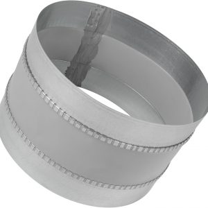 Vent Systems 10" Inch Flexible Vibration-Reducing Female Fit Duct Connector – Galvanized Steel HVAC Ducting for Joining Two Male Duct Fittings – Dust Collection Fittings Inline Noise-Reducing Coupler