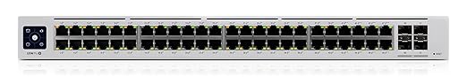 Ubiquiti Networks UniFi Pro USW-PRO-48-POE, 48-port gigabit PoE+ managed layer 2/3 switch with 4 SFP+ 10G uplinks