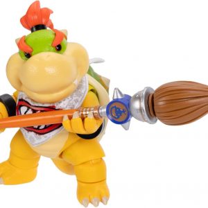 Figuras de acción de la película Super Mario Galaxy de 5 pulgadas Serie 1 – Bowser Jr. Figura con accesorio de pincel – Detalles premium y 17 puntos de articulación