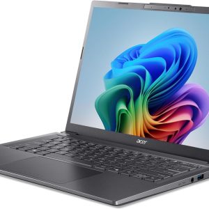 Acer Aspire 14 AI Copilot+ PC | Pantalla WUXGA de 14 pulgadas | Procesador Intel Core Ultra 5 de 226 V | NPU: hasta 40 tops - GPU: hasta 53 tops | Intel ARC 130V | 16 GB LPDDR5X | SSD de 512 GB | Wi-Fi 6E | A14-52M-52M-5 1S1