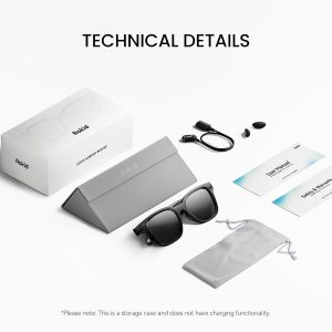 Rokid Ai Glasses Style (Non-Display), 2026 Smart Audio Sun Glasses with ChatGPT & Gemini, Real-Time Translation, 12MP Camera, Voice-Controlled Assistant, Hands-Free Calls, Productivity for Travel