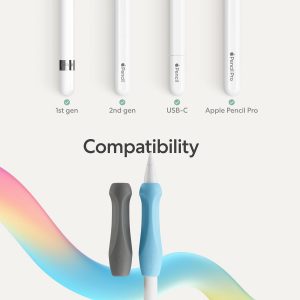 Paperlike® Pencil Grips for Apple Pencil 1st & 2nd Generation, USB-C & Pro - Set of 2 - Ergonomic Precision