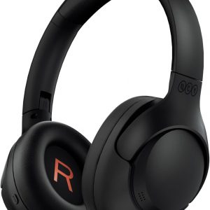 QCY Auriculares Bluetooth H3 ANC sobre la oreja, cancelación activa de ruido Bluetooth 5.4 auriculares con micrófonos, sonido de audio de alta resolución, conexión multipunto, reproducción de 60 horas, ecualizador personalizado a través de la aplicación (negro)