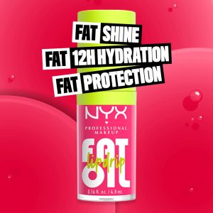 NYX PROFESSIONAL MAKEUP Fat Oil Lip Drip, Aceite Labial Hidratante con Brillo, Fórmula Vegana con Color, Hidratación hasta por 12 Horas - Newsfeed (Rose Nude)