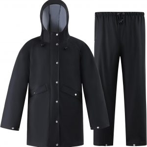Rain Suit Waterproof Jacket Rain Suits for Men Women Waterproof Heavy Duty Rain Gear Long Rain Jacket Coat & Pants