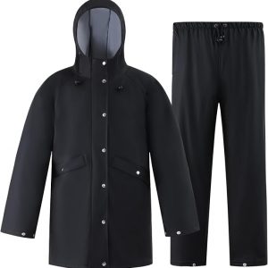 Rain Suit Waterproof Jacket Rain Suits for Men Women Waterproof Heavy Duty Rain Gear Long Rain Jacket Coat & Pants