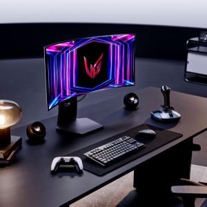 LG 34GS95QE 34-inch Ultragear OLED Curved Gaming Monitor WQHD 1440p 800R 240Hz 0.03ms AMD FreeSync Premium Pro NVIDIA G-Sync HDMI 2.1 DisplayPort Tilt/Height/Swivel Stand Black
