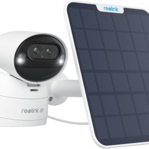 REOLINK 4K Dual-Lens Solar Security Cameras Wireless Outdoor/Indoor, Argus Track + 6W Solar Panel, Auto Zoom Tracking, 2.4/5GHz WiFi, Color Night Vision, No Subscriptions, Home Hub Compatible