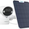 REOLINK 4K Dual-Lens Solar Security Cameras Wireless Outdoor/Indoor, Argus Track + 6W Solar Panel, Auto Zoom Tracking, 2.4/5GHz WiFi, Color Night Vision, No Subscriptions, Home Hub Compatible
