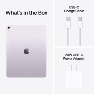Apple iPad Air 13-inch (M4): Liquid Retina Display, 128GB, 12MP Front/Back Camera, Wi-Fi 7 with Apple N1, Touch ID, All-Day Battery Life — Purple