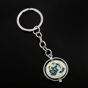 SONGCHANGJEWELRY Arcane Keychain Reversible Metal Charm – Inspired by Piltover & Zaun – Anime Cosplay Accessory & Fan Merchandise
