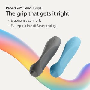 Paperlike® Pencil Grips for Apple Pencil 1st & 2nd Generation, USB-C & Pro - Set of 2 - Ergonomic Precision