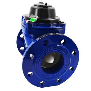3 '' Woltmann Helix Medidor de agua Salida de pulso Medidor de agua desmontable, hierro fundido resistente, metro cúbico