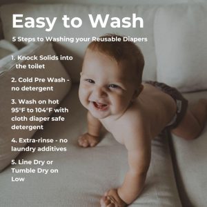 Nora's Nursery Cloth Diapers 7 Pack with 7 Inserts & 1 Wet Bag - Waterproof Cover, Washable, Reusable & One Size Adjustable Pocket Diapers for Newborns and Toddlers - Sand and Stone