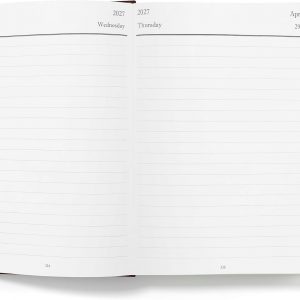 Wykeham's Executive 2026-27 Daily Journal Planner – Customization Available – Mid-Year Academic Diary – July 2026 to June 2027 (Conker, 8.5"×5.5")