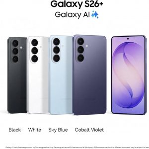 Samsung Galaxy S26+, Unlocked Android Smartphone, 256GB, Powerful Processor, Galaxy AI, Immersive Viewing, Durable Battery, 2026, US 1 Year Warranty, Black
