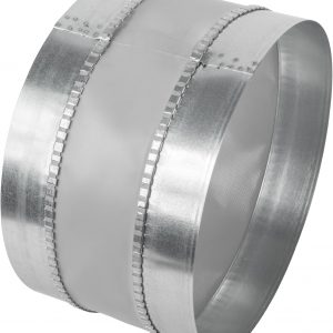 Vent Systems 10" Inch Flexible Vibration-Reducing Female Fit Duct Connector – Galvanized Steel HVAC Ducting for Joining Two Male Duct Fittings – Dust Collection Fittings Inline Noise-Reducing Coupler