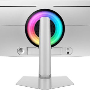Samsung 49" Odyssey G93SC Series Curved Gaming Monitor, QD-OLED, 240Hz, 0.03ms, DQHD, G-Sync Compatible, FreeSync Premium Pro, Adjustable Stand