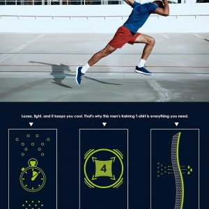 Kinglaman 1/5 Pack Mesh Workout Shirts for Men Dry Fit Gym Quick Dry Athletic Short Sleeve Sports T-Shirt Moisture Wicking