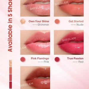 SHEGLAM Brillo Labial Rellenador y Luminoso - Pasión Verdadera