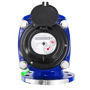 3 '' Woltmann Helix Medidor de agua Salida de pulso Medidor de agua desmontable, hierro fundido resistente, metro cúbico