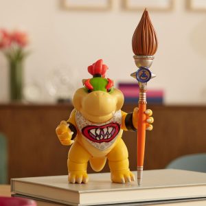 Figuras de acción de la película Super Mario Galaxy de 5 pulgadas Serie 1 – Bowser Jr. Figura con accesorio de pincel – Detalles premium y 17 puntos de articulación