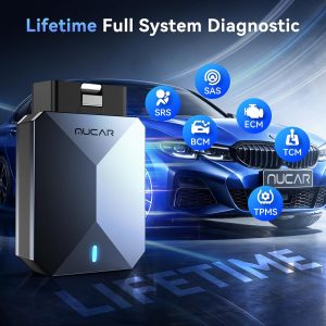 MUCAR BT200 MAX AI OBD2 escáner Bluetooth, sistema completo 15 restablece herramientas de diagnóstico Control bidireccional, Autobús CAN-FD y FCA, AutoVIN, datos en tiempo real, compatibilidad con