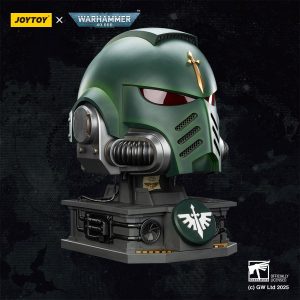 JOYTOY 1:1 MkX Helmet and Display Stand Warhammer 40K Action Figures Dark Angels MkX Helmet and Display Stand Collectible Model 17.3Inch Birthday Gifts