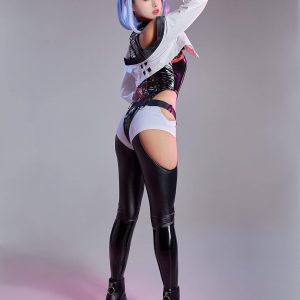 Cosplay.fm Women’s Cosplay Costume PU leather Bodysuit Set Anime Cosplay Outfit Punk Bodysuit