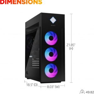 HP OMEN 45L Gaming Desktop, Intel Core Ultra 7 265K, 32 GB RAM, 1 TB SSD, NVIDIA GeForce RTX 5070 Ti, Windows 11 Pro, Microsoft Copilot, Tempered Glass, GT22-3060 (2025) (Renewed)
