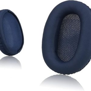 Krone Kalpasmos Replacement Earpads Compatible with Sony WH-CH700N, WH-CH710N, Protein Leather Memory Foam Replacement Ear Cushion, Blue