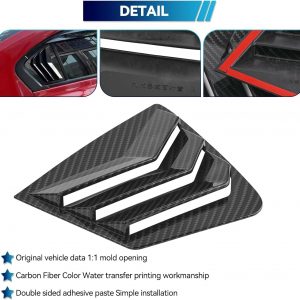 AUTOXBERT Window Louvers for 9th Gen Honda Civic Sedan 2012 2013 2014 2015 Side Window Louvers Air Vent Scoop Shades Cover Blinds Trim Car Accessories