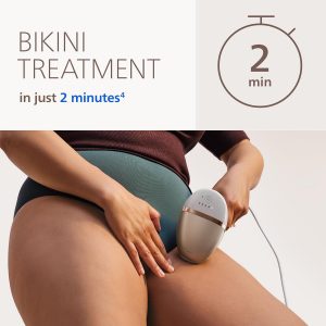 Philips Lumea IPL - Depilación láser tipo salón para mujeres, dispositivo permanente de reducción de vello en casa para cara y cuerpo, seguro e indoloro para cara, bikini, cuerpo, 5 ajustes y sensores de piel, BRI984/03