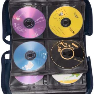 Capacity CD/DVD case Wallet, Storage,Holder,Booklet (128 Black)