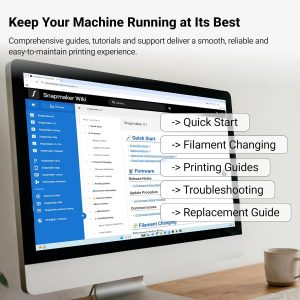 Snapmaker Impresora 3D U1 multicolor, 4 cabezales de herramientas con cambio de herramienta de 5 segundos, impresión multicolor con 5 veces más velocidad y 5 veces menos residuos, calibración