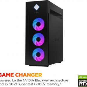 HP OMEN 45L Gaming Desktop, Intel Core Ultra 7 265K, 32 GB RAM, 1 TB SSD, NVIDIA GeForce RTX 5070 Ti, Windows 11 Pro, Microsoft Copilot, Tempered Glass, GT22-3060 (2025) (Renewed)
