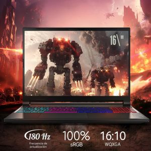 Acer Nitro V 16S AI portátil para juegos | Procesador AMD Ryzen 7 260 | GPU para portátiles NVIDIA GeForce RTX 5060 (572 AI Tops) | pantalla IPS WUXGA 180Hz de 16" | DDR5 32GB | SSD Gen 4 1TB | Wi-Fi