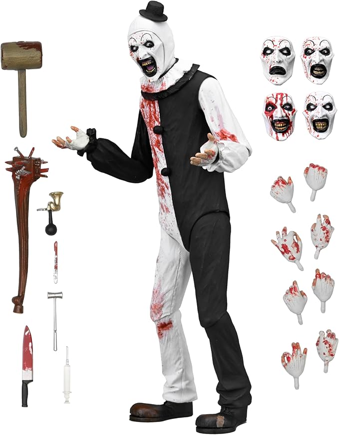 NECA Terrifier 2 Ultimate Art the Clown (Blood Splattered) 7-Inch Scale Action Figure