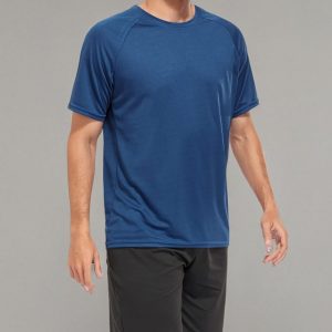 Kinglaman 1/5 Pack Mesh Workout Shirts for Men Dry Fit Gym Quick Dry Athletic Short Sleeve Sports T-Shirt Moisture Wicking