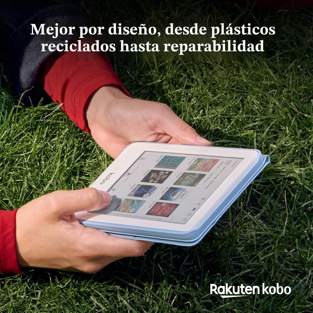Kobo Clara Colour | Lector electrónico a color | Pantalla Kaleido™ 3 de tinta E sin deslumbramiento de 6 pulgadas | Opción de modo oscuro | Resistente al agua | Audiolibros | 16 GB de almacenamiento |