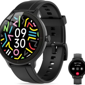 Smart Watch for Women, 1.27" HD Fitness Tracker with Sleep Monitor & 100+ Sports Modes, Bluetooth Calling & AI Voice Assistant, IP68 Waterproof, Compatible with Android & iOS