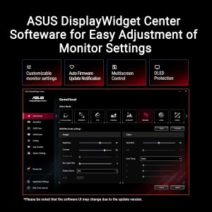 ROG Strix XG27AQDMES Gaming Monitor (27 Inch (26.5 Inch Visible) 1440p QD-OLED, 240 Hz, 0.03ms, Neo Proximity Sensor, ASUS OLED Care Pro, G-SYNC Compatible, 99% DCI-P3, DisplayWidget Center)