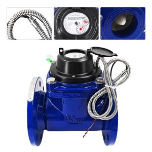 3 '' Woltmann Helix Medidor de agua Salida de pulso Medidor de agua desmontable, hierro fundido resistente, metro cúbico