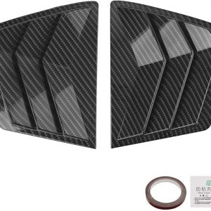 AUTOXBERT Window Louvers for 9th Gen Honda Civic Sedan 2012 2013 2014 2015 Side Window Louvers Air Vent Scoop Shades Cover Blinds Trim Car Accessories