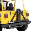 EAG Classic Rear Bumper with Tire Carrier Black Textured Fit for 87-06 Wrangler TJ YJ