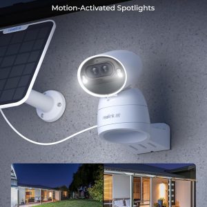REOLINK 4K Dual-Lens Solar Security Cameras Wireless Outdoor/Indoor, Argus Track + 6W Solar Panel, Auto Zoom Tracking, 2.4/5GHz WiFi, Color Night Vision, No Subscriptions, Home Hub Compatible