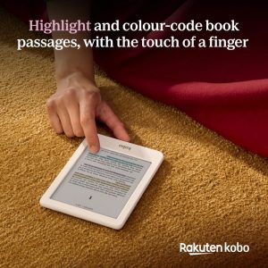 Kobo Clara Colour | Lector electrónico a color | Pantalla Kaleido™ 3 de tinta E sin deslumbramiento de 6 pulgadas | Opción de modo oscuro | Resistente al agua | Audiolibros | 16 GB de almacenamiento |