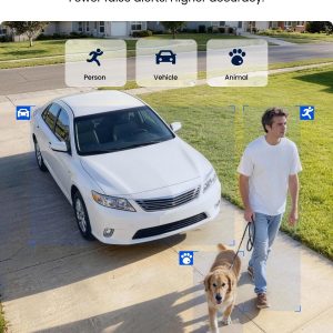 REOLINK 4K Dual-Lens Solar Security Cameras Wireless Outdoor/Indoor, Argus Track + 6W Solar Panel, Auto Zoom Tracking, 2.4/5GHz WiFi, Color Night Vision, No Subscriptions, Home Hub Compatible