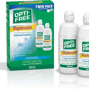 Opti Free Replenish, Multi Purpose Disinfecting Solution with Lens, 20 Fl Oz