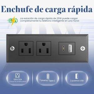 Lifezone Base de cama Queen con cabecera de almacenamiento de 2 niveles, base de cama de plataforma de metal con 4 cajones de almacenamiento, estación de carga integrada y LED, sin ruido, soporte de